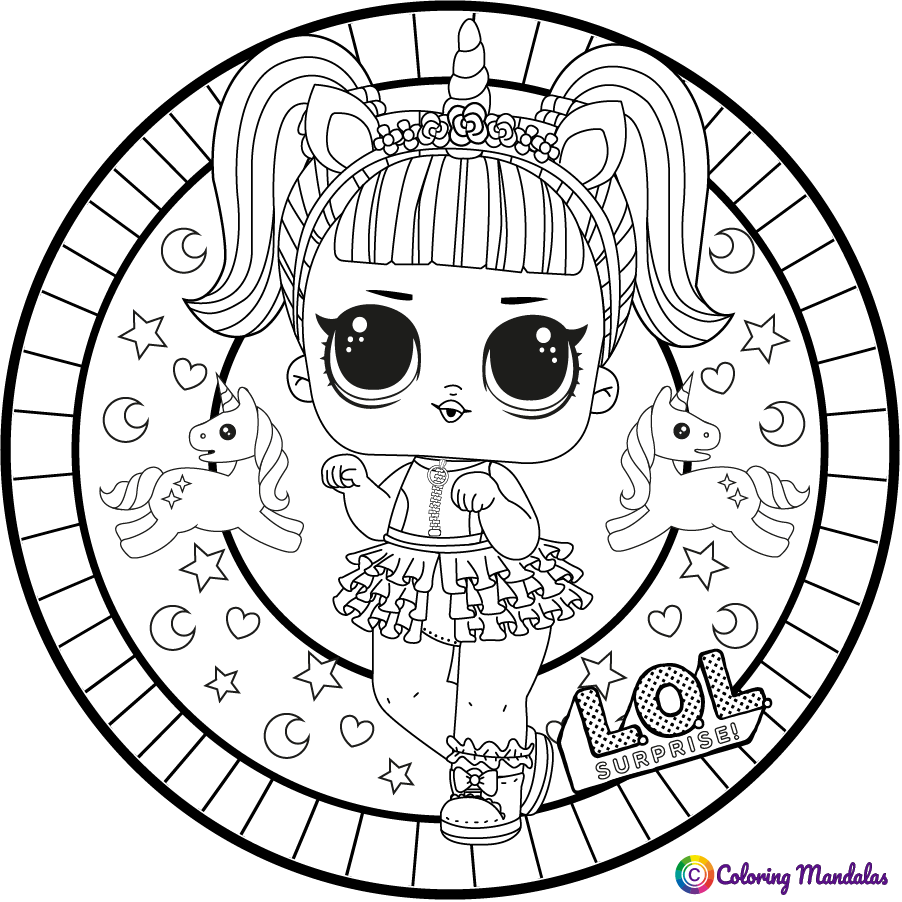 lol dolls coloring page