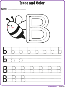 preschool worksheets letter b