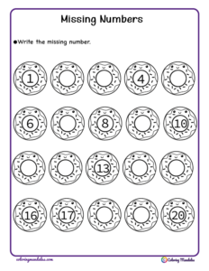 Missing Number Worksheet 05 - Math Worksheet