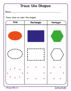 tracing shapes worksheet